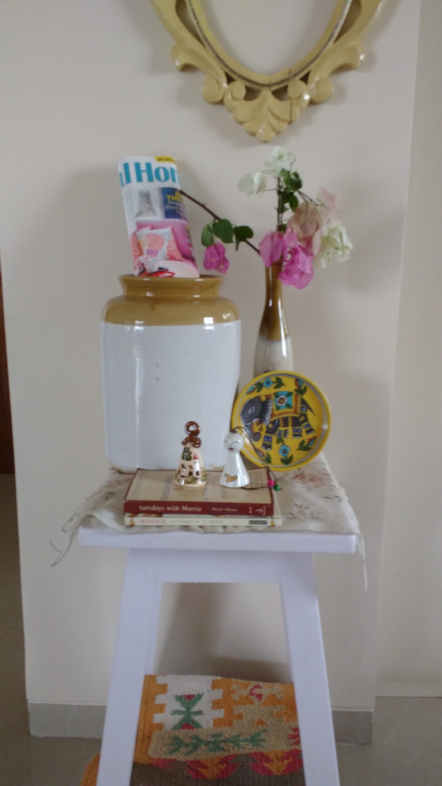 antique barni and matching vase